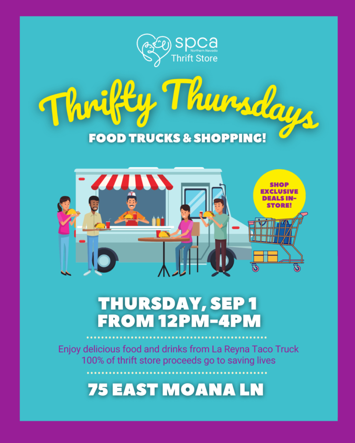 Flyer with details for Thrifty Thursday event.
